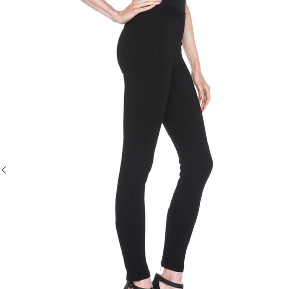 Authentic GIVENCHY Punto Milano Black Leggings with silver zipper at the side - Picture 2 of 9